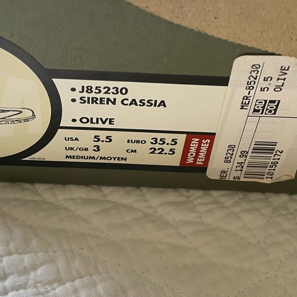 Merrell Womens Size 5.5 Siren Cassia Olive J85230 Mary Jane Suede Sandals - Picture 5 of 5